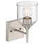 Applique murale 1 lumière Beacon - Finition acier brossé-1078011781