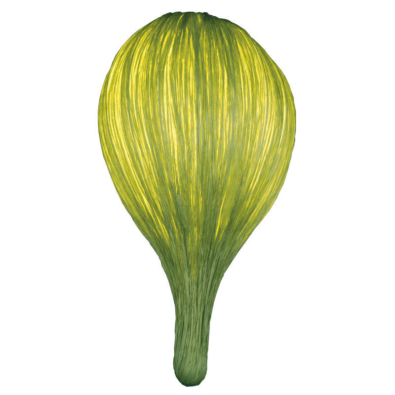 Amskroud 2 - Light Unique/Statement Pendant, Light Green Silk