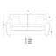 Vivo 3 Seater Round Arm Sofa -1860760917