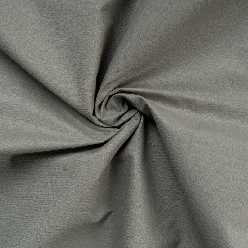 Dark Grey Ranforce Single Small Fitted Sheet, 38 x 75 + 11.8 Deep Pocket | 100% Cotton, 155 Thread Count | Soft, Durable & Machine Washable at 86°F | Perfect for Comfortable Sleep & Easy Care