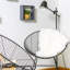 46.5cm H Cross Back Side Chair