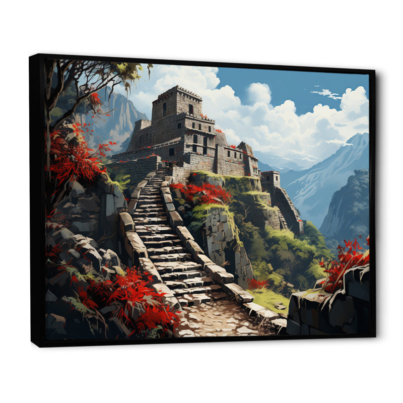 South America Cultural Heritage - Architecture Canvas Wall Art, H 16 po x l 32 po x P 1 po, Cadre flottant noir