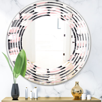 Miroir mural "wave paint" à motif maison american american