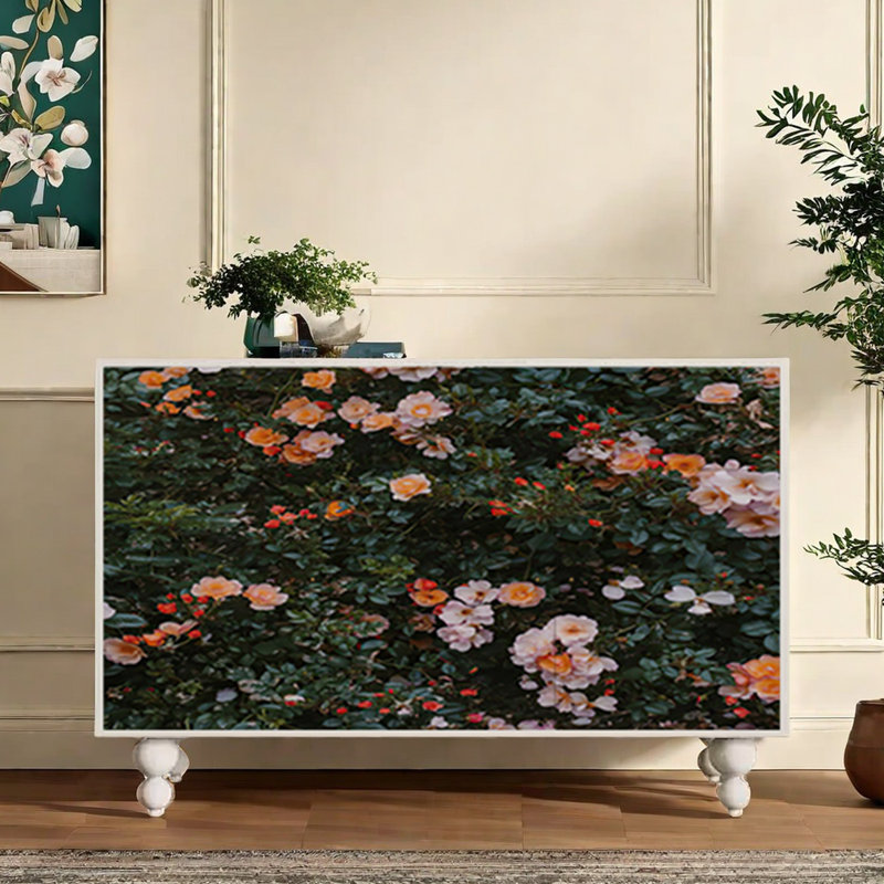 Commode et buffet Modern Modern, Blanc / multicolore
