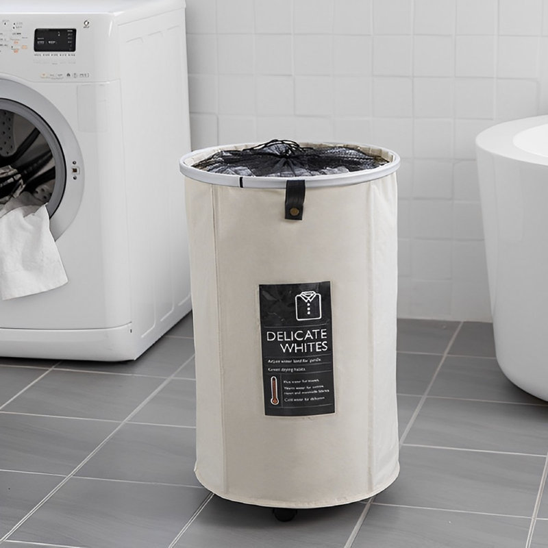 Rolling Laundry Hamper with Handles