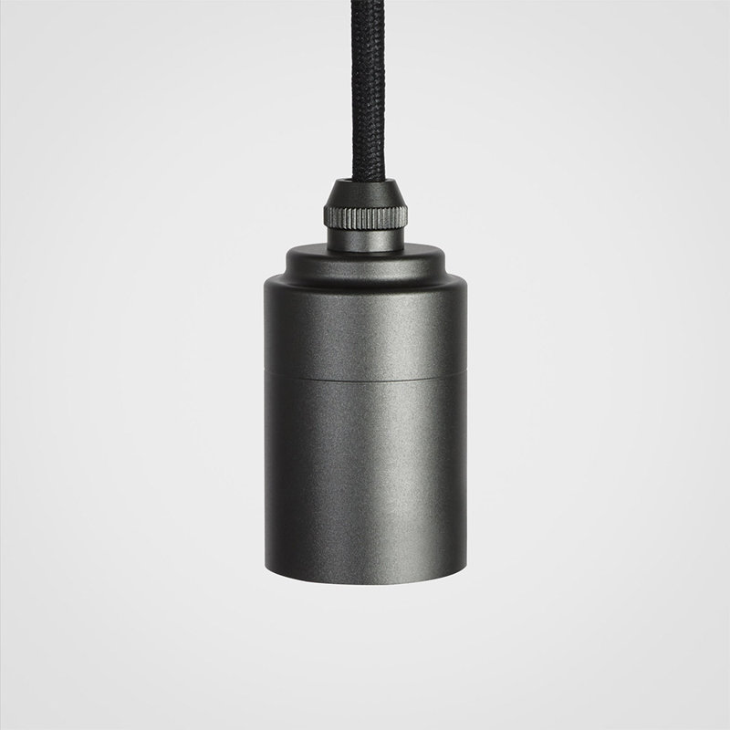 Brass Plug-In Pendant, Black