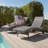 80 Inch Patio Wicker Chaise Lounge Chairs Set, Outdoor Rattan Reclining With Rolling Wheels, Adjustable Backrest, And Pull-Out Side Table For Poolside And Deck-2066121397