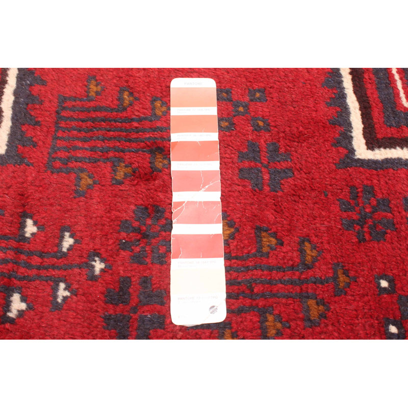 Rizbaft Red Rug 3'7" x 5'7"