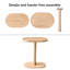 Amorsolo Solid Wood C Shape Pedestal Side Table-448645533