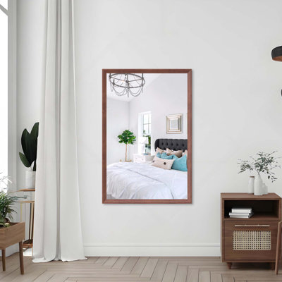 Miroir de salle de bain rectangulaire surdimensionné vertical ou horizontal mural avec cadre en aluminium décoratif pour salle de bain, salon, chambre à coucher
