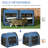39" Portable Pet Carrier In Blue, Cloth, Detachable Feature Soft Cat Carrier, Blue. Cloth & Net Construction. Breathable And . Soft Cushions Included. Foldable With Storage Bag. 2 Zippered Netting