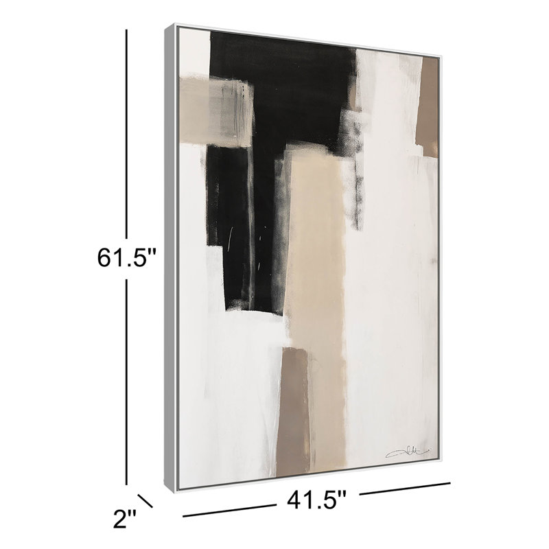 Calvin Giverny Earth Scapes I Print, White Floater Framed, No Mat, 61.5" H x 41.5" W x 2" D
