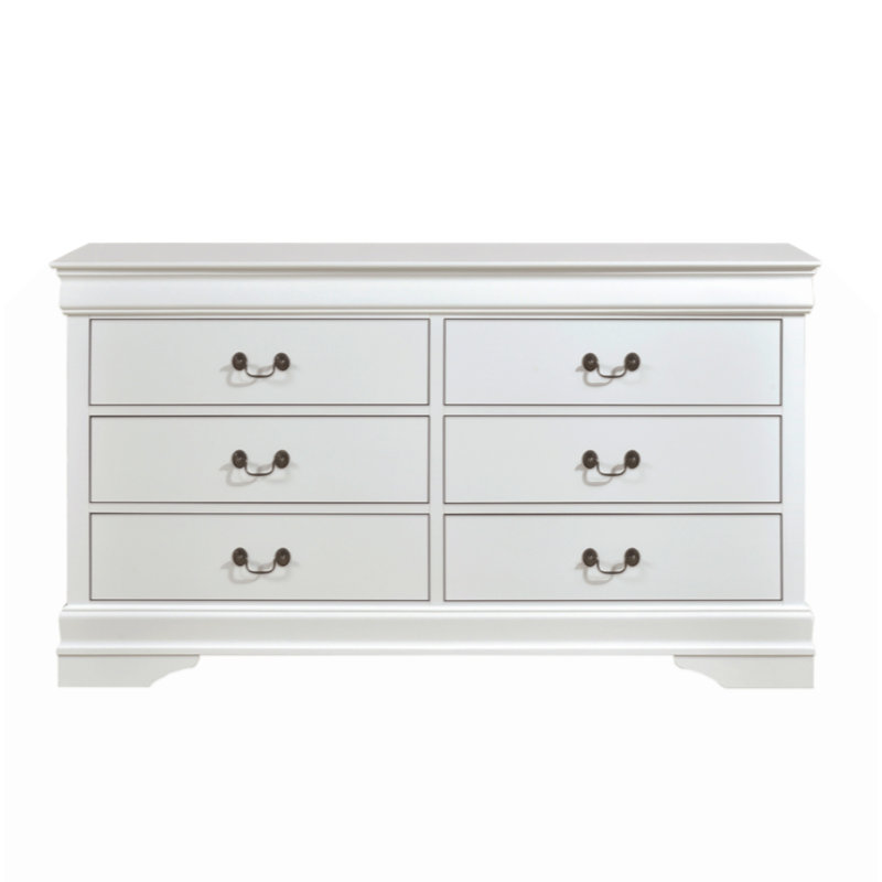 Commode de style traditionnel Louis Phillippe, Blanc