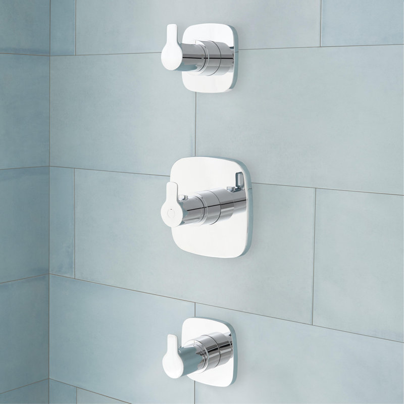 Arin Thermostatic Shower System with Hand Shower & 6 Body Sprays, Chrome
