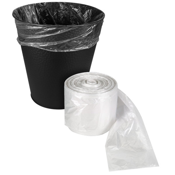 Good Natured Plant-Based Tall Bin Bags, 20 White 13 Gallon Trash Bags, Drawstring Handles, Eco-Friendly, BPA Free, Strong, Leak, Tear & Puncture