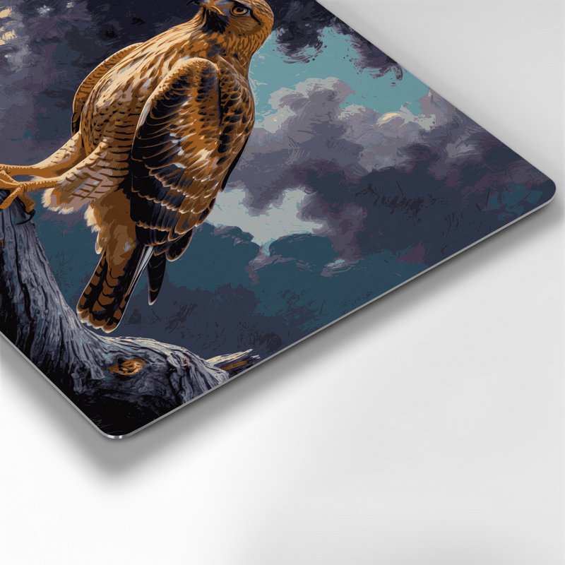 Art mural mauve en métal Birds Cooper, H 132 po x l 168 po x P 0,05 po