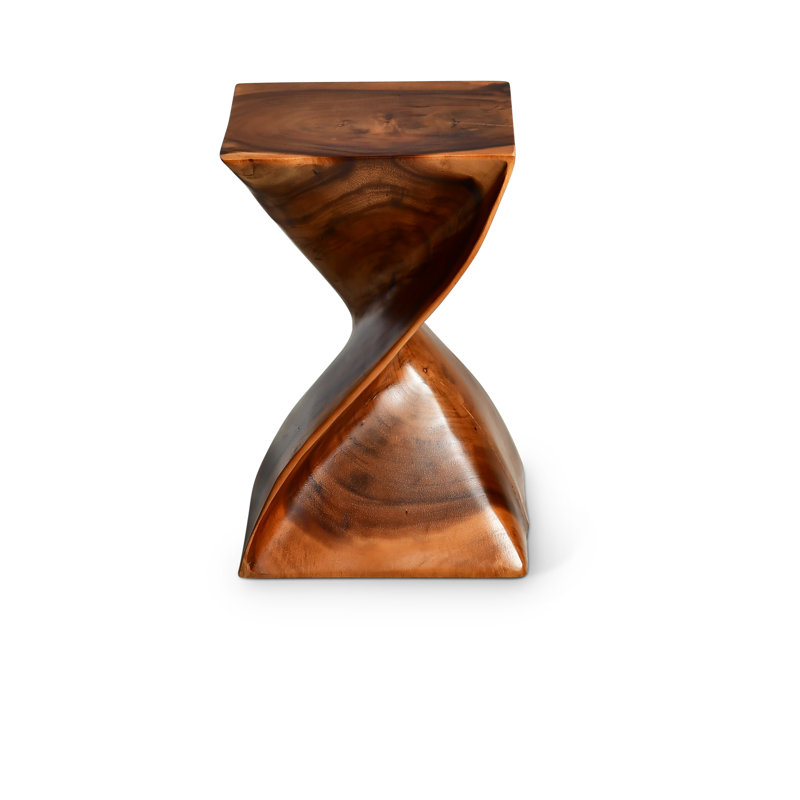 Trumbull Solid Wood End Table, Brown