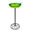 Baignoire autoportante pour oiseaux, bacs à oiseaux en métal avec mangeoire d'oiseaux Spa Stake, (vert)-133694964