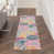 Beige/orange/bleu