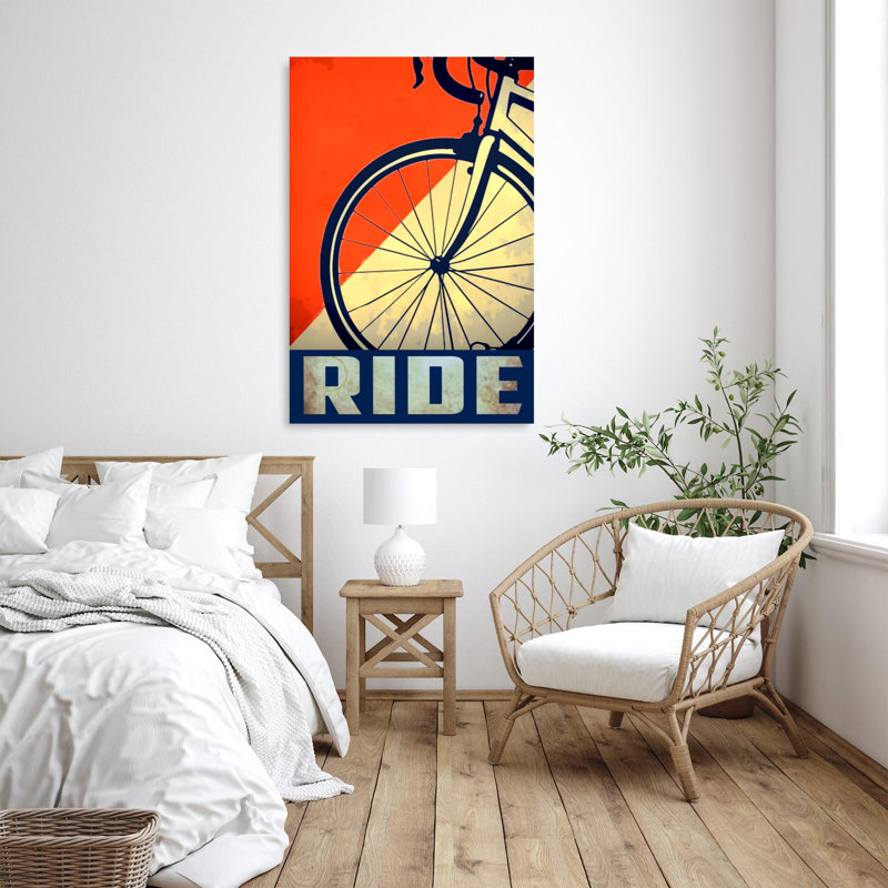 Balade à vélo, H 20 po x l 16 po x P 1,25 po