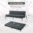 63"modern living room futon sofabed, polyester fabric, quick conversion-741397818