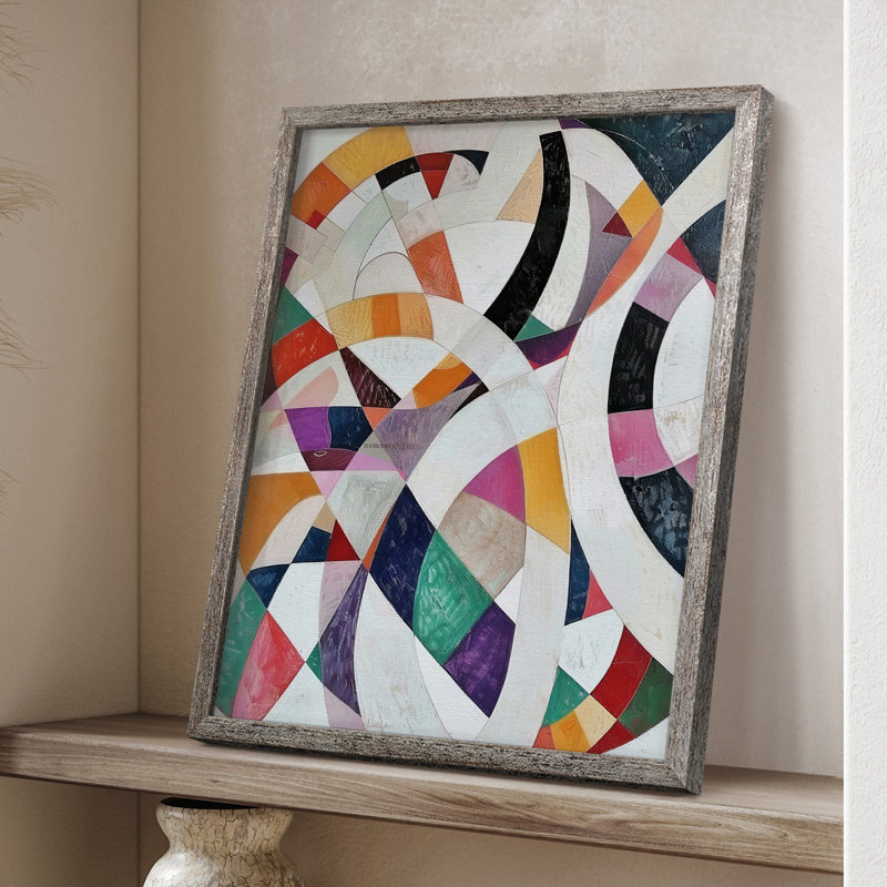 ABSTRACT Series LXV, reproduction encadrée - bois massif, H 15 po x l 12 po