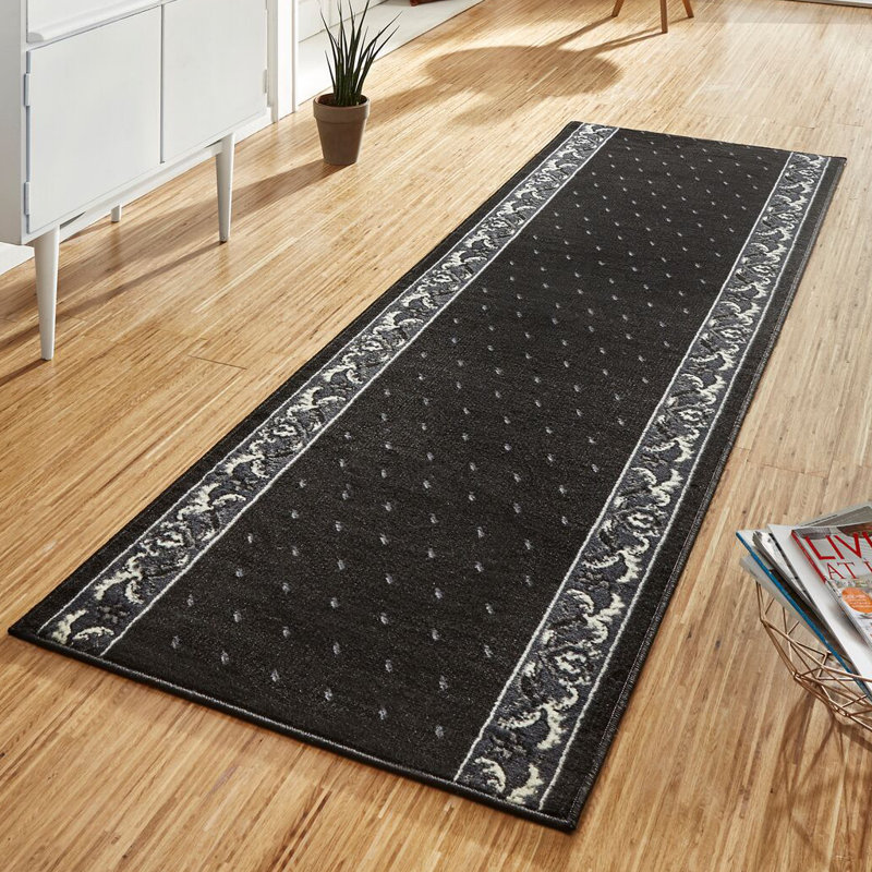 Basic Black Rug, Runner 80 x 200 cm