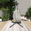 Balancelle de patio en rotin 1 place avec support-1408546989-1408546995