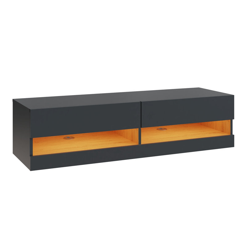 Chioke Unfinished TV Stand, Anthracite, 120