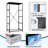 4 Drawer Dresser for Bedroom, Narrow Chest of Drawers, Wooden Top and Study Iron Frame 18"x37.5"-(WxH)