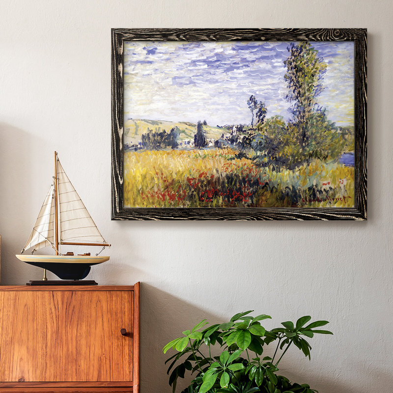 Paysage à Vetheuil, 1880, reproduction d'art sur toile, Noir, H 18 po x l 26 po x P 1,5 po