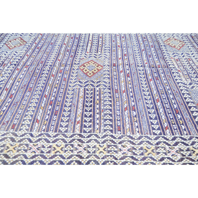 One-of-a-Kind Rectangle 6'4" X 9' Hand Knotted Area Rug