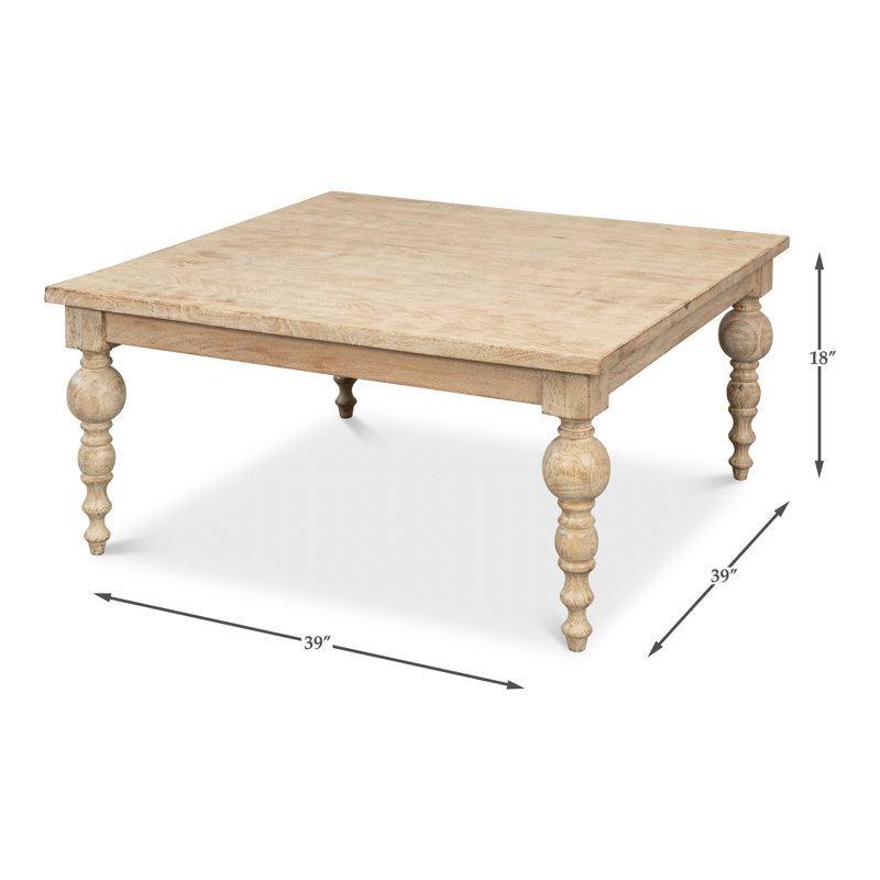 Jocelyn Solid Wood Coffee Table