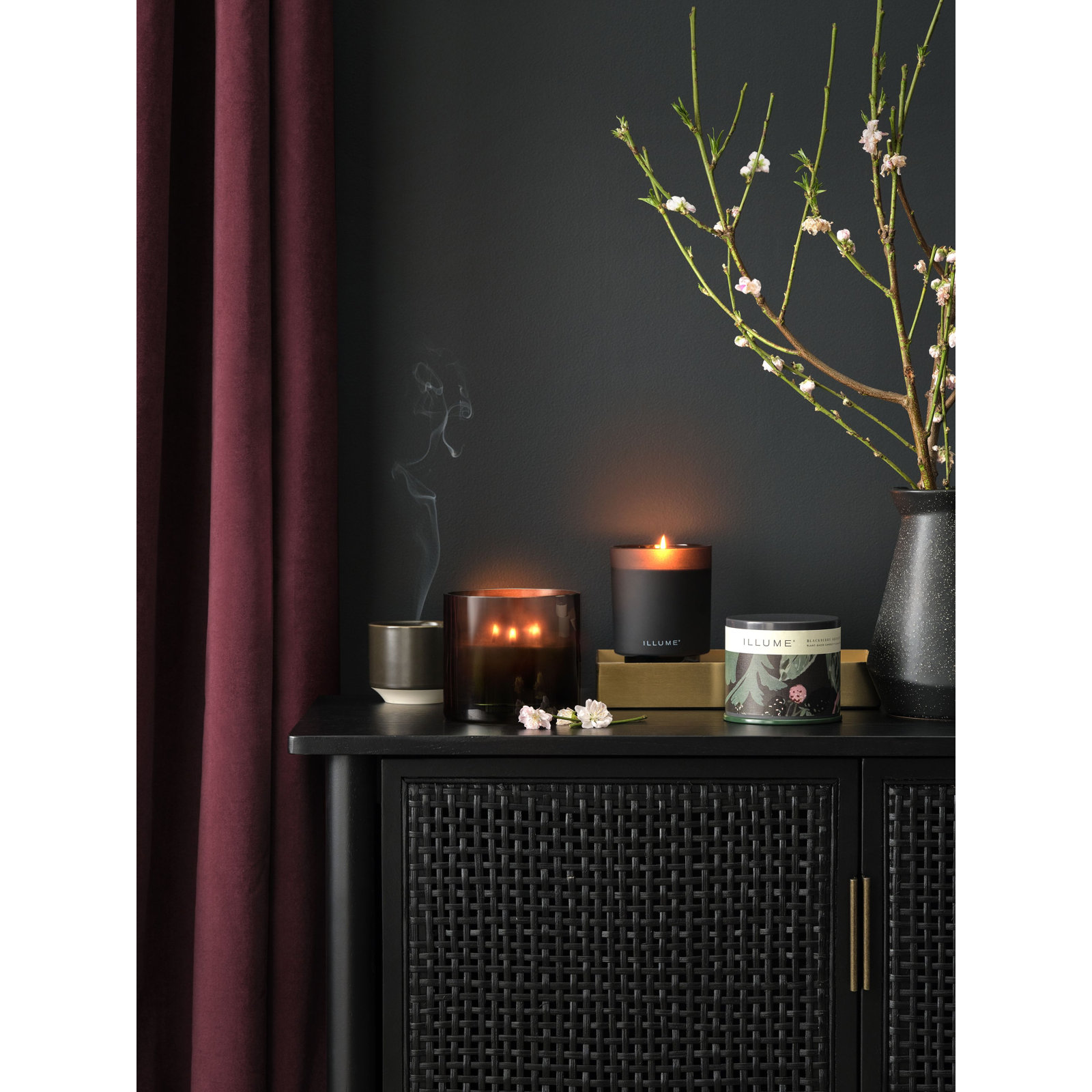 ILLUME Blackberry Absinthe Reed Diffuser, Blackberry Absinthe