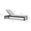 Chaise longue d'extérieur en teck Largo Pawni-997388009