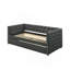 Lit de jour en tissu gris avec couchette (simple)-865482459-865482460