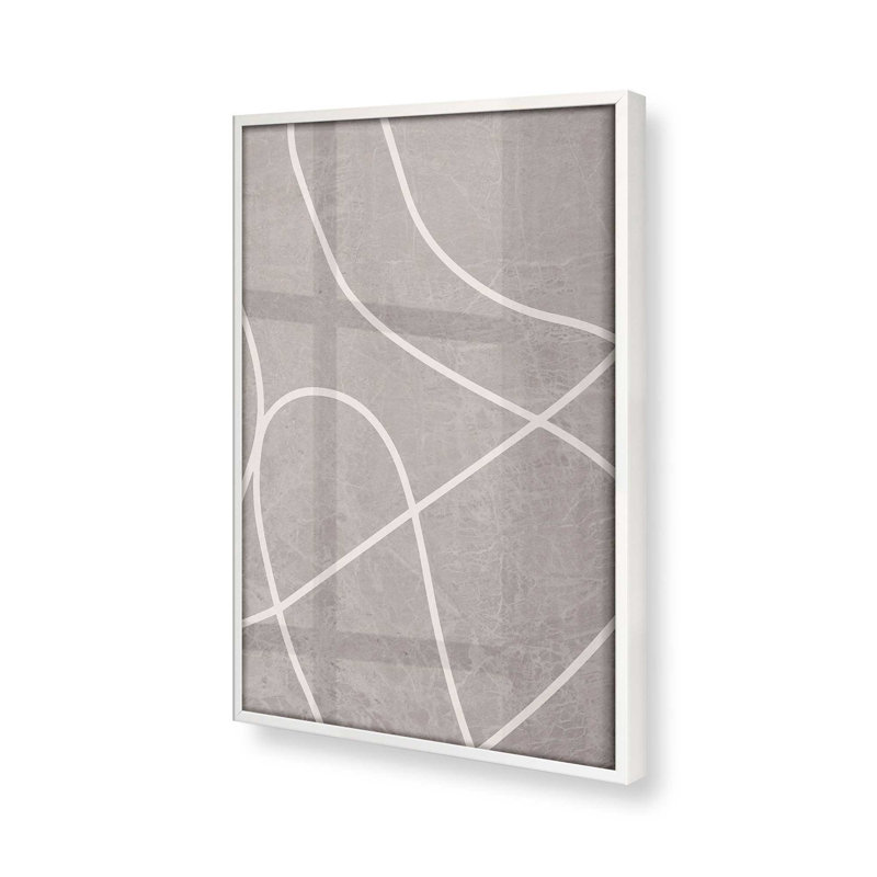 Silent Journey v1, impression, Papier avec cadre simple opaque blanc, H 21 po x l 17 po x P 1,25 po