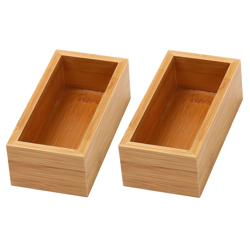 Bamboo 2"H x 3"W x 6"D Drawer Organizer