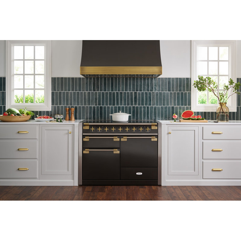 Elise 48" Range, Matte Black;Antique Brass, Induction