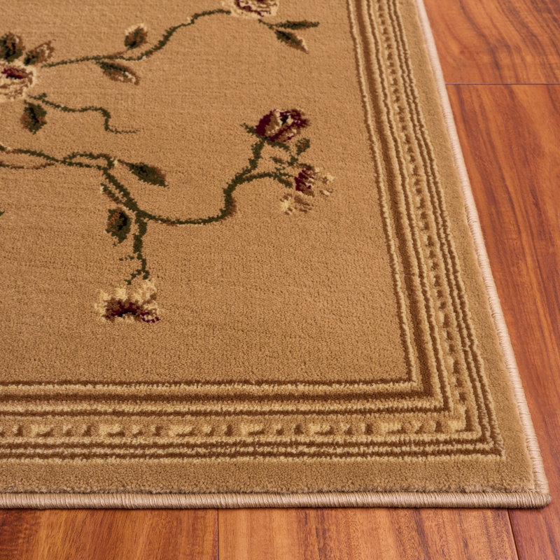 Tapis d'intérieur à motif floral Lyndhurst, 9'-0" x 12'-0" Rectangle