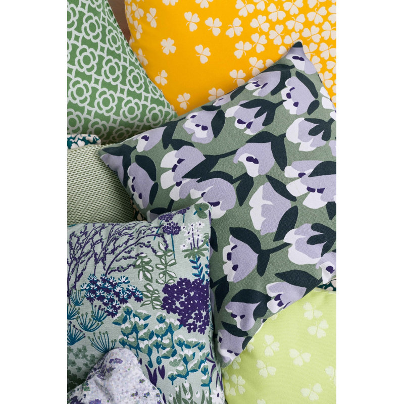 Sauvage Lumbar Indoor/Outdoor Pillow Cover & Insert, Ice Mint