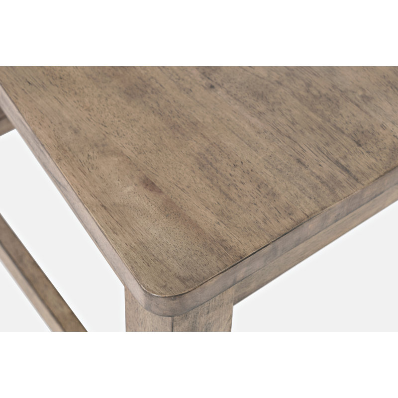 Ensemble de salle à manger extensible en bois massif 5 pièces Alissa