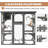 Euretta Indoor/Outdoor Large Waterproof Cat Playpen-813752723