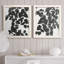 Silhouette de Pothos I - ensemble de 2 peintures sur toile encadrées-1899658888-1899658891