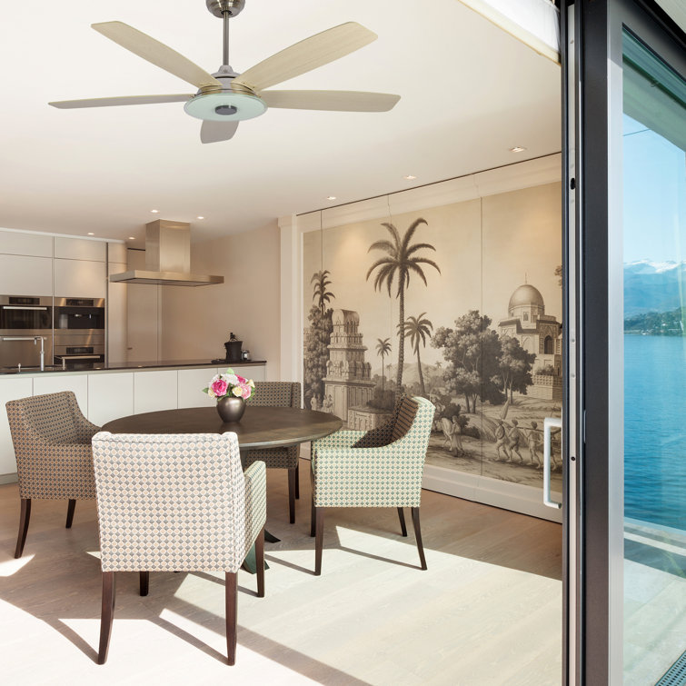 Breyson 56-Inch Indoor/Outdoor Smart Ceiling Fan, Dimmable LED Light Kit & Remote Control, Works With Alexa/Google Home/Siri