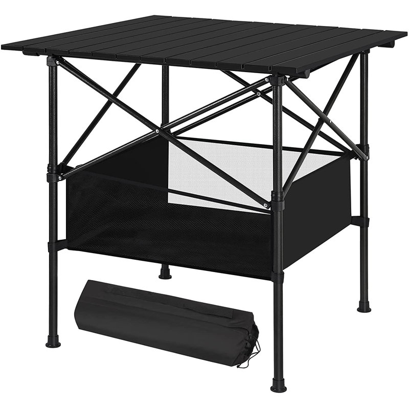 Table de camping pliante en acier Kahlina