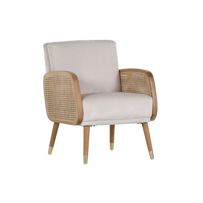 Abi Upholstered Armchair, Beige, Nature, Nature