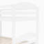 Lit simple en L avec lit gigogne
