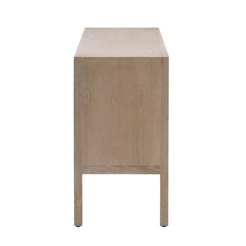 Lysander 83" Wide 4-Drawer Sideboard, Light Natural