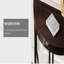 Console demi-lune 43 po, demi-cercle industriel pour le salon - Brun rustique